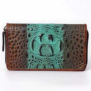 Western Tooled Wallet Cartera de cuero de calidad superior Tooled Western Cowboy Design Clutch Bag a precio al por mayor - Product Image 5