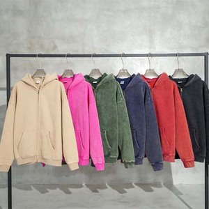 Sudaderas con capucha personalizadas de alta calidad para hombre, jersey de Color verde oscuro, forro con cremallera, estampado Digital, forro polar, bolsillos de canguro en la parte delantera - Product Image 5