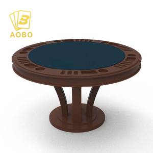 <span class=keywords><strong>Table</strong></span> <span class=keywords><strong>de</strong></span> <span class=keywords><strong>poker</strong></span> Texas Hold'Em personnalisée avec couverture <span class=keywords><strong>convertible</strong></span> <span class=keywords><strong>Table</strong></span> <span class=keywords><strong>de</strong></span> <span class=keywords><strong>poker</strong></span> ronde multifonctionnelle pour casino - Product Image 4