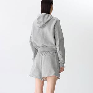 Sudadera con Capucha de Felpa de Algodón Ecológico Personalizada con Bordado de 350 GSM, Sudadera con Cuello Alto, Sudadera Holgada con Cuello Redondo para Venta al por Mayor - Product Image 3