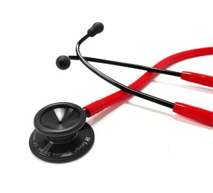 Estetoscopio Manual de Doble Cabeza de Acero Inoxidable Negro Sólido con Buen Acústica, Certificado SGS, Spirit CK-S601PF/S de Taiwán - Product Image 2