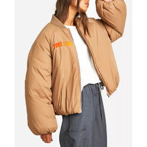 <b>Women</b> hybrid puffer <b>jacket</b> knit sleeve warm <b>lightweight</b> fashion wholesale oem - Product Image 4