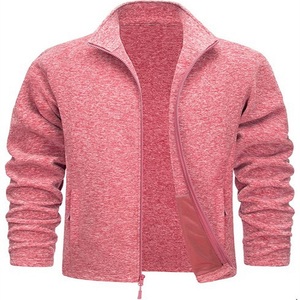 Veste polaire légère pour homme, coupe sport, col montant zippé, avec poches, imperméable et respirante, idéale pour l'hiver - Product Image 1