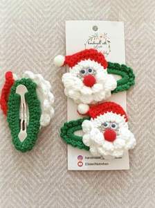 Crochet cheveux accessoires laine fait à la main épingle à cheveux cadeau pour filles vacances saison ornement du Vietnam - Product Image 3