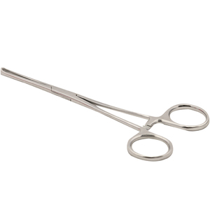 Fórceps hemostáticos Benguela de acero inoxidable de alta calidad Kocher Abrazadera quirúrgica recta/curva Fórceps Kocher alemán - Product Image 6