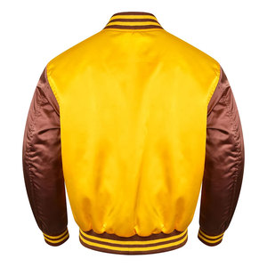 Chaquetas universitarias de moda para hombre con diseño personalizado transpirable, chaquetas universitarias de invierno con bordado OEM personalizado de talla grande para hombre - Product Image 3