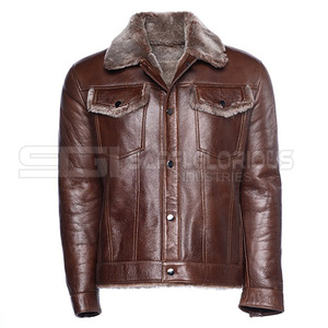 แจ็กเก็ตหนังแท้สำหรับผู้ชายแจ็คเก็ตหนังแท้ทันสมัยทนทานชุดหรูหราพรีเมียมสำหรับฤดูหนาว - Product Image 1