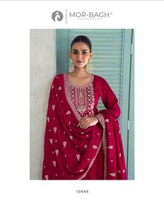 Increíble color seda Premium con bordado Salwar Suit mujer moda compras en línea al precio más bajo - Product Image 6