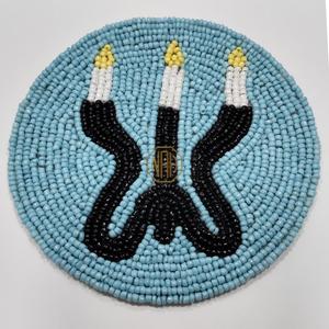 Sous-verres en verre à motif de lignes ronds 2026 en gros, style fermier décoratif, tapis et coussinets - Product Image 3