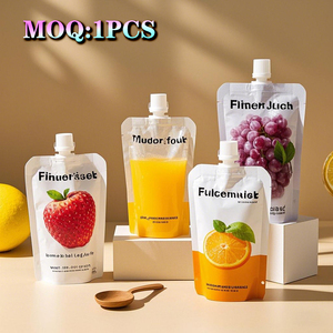 Wholesale Stand up Spout <strong>Pouch</strong> Bags for <strong>Milk</strong> &amp; Jelly Food Grade LDPE Material Custom Size Liquid Packaging - Product Image 1