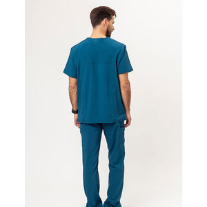 ชุดยูนิฟอร์มพยาบาลผ้าสแปนเด็กซ์เนื้อนุ่มซักได้สำหรับบุรุษ - Product Image 2