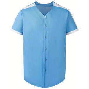 Camisetas de Béisbol Personalizadas con Patrón Sólido, Transpirables y de Secado Rápido en Tejido de Poliéster Premium de 220 g/m² - Product Image 4