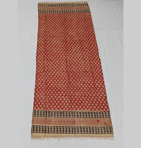 Luxury Brand Women's <b>Shawl</b> High Quality Digital Printed Modal Cotton Scarf in Red & White Kalamkar Design Extreme Cheap Price - Product Image 2