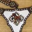 Western Horse Riding Saddle Tack Equestrian Set With Breastplate Headstall Harness Leather Saddle Manufacturer - Product Image 2
