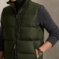 Yüksek Kaliteli Kolsuz Yelek Yüksek Kaliteli Tasarımcı Özel %100 Polyester Erkek Kolsuz Şişme Mont