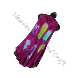 Robe de soirée pour femmes et robes longues/robe de plage imprimée Tie Dye en tissu rayonne - Product Image 6