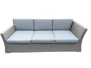 Juego de sofás de mimbre en forma de I de aluminio para todo tipo de clima, muebles de comedor modernos para jardín y patio al aire libre para hoteles y ocio - Product Image 5