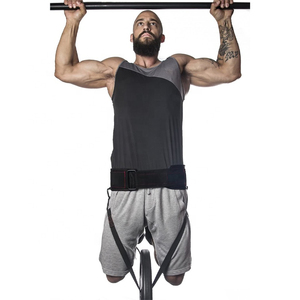 Personalizable Neopreno Transpirable Levantamiento de pesas Cinturón de inmersión Cadena de acero Gimnasio Fitness Ejercicio Equipo de entrenamiento - Product Image 4