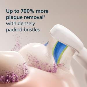 Têtes de brosse à dents électriques de rechange authentiques Philips Sonicare W DiamondClean, blanches, lot de 2, HX6062/77 - Product Image 4