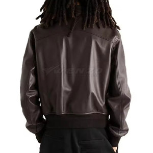 Latest Style Wholesale High Quality OEM Service Windproof Waterproof Breathable Eco-Friendly Men Winter Genuine Jacket Cow <b>Skin</b> - Product Image 2