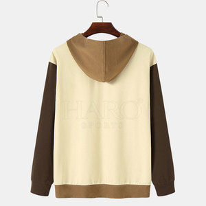 Sudadera con capucha para hombre, elegante y a la moda, de mezcla de algodón, con logo y talla personalizados, con un aspecto moderno y suave para uso diario. - Product Image 2