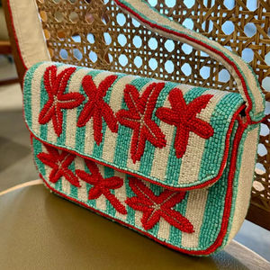 กระเป๋าสะพายลูกปัด, กระเป๋าลูกปัด, กระเป๋าแต่งงาน, ของขวัญสำหรับเธอ, คลัทช์ลูกปัด, กระเป๋าลูกปัด, กระเป๋าอินเทรนด์, กระเป๋าถือสีสันสวยงาม - Product Image 1