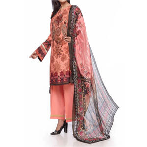 Venta al por mayor de 3 piezas de verano de césped trajes para las señoras Venta caliente paquistaní Salwar Kameez estilo vestido para la India y Pakistán - Product Image 2