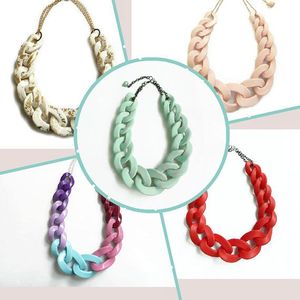 JOYERÍA LA MEJOR CALIDAD ENLACES DE CADENA DE RESINA DISPONIBLES TODOS LOS TAMAÑOS y Todos los colores la cadena de resina Precio de comercialización - Product Image 3