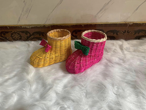 Prix le moins cher Ornements en rotin à la mode Décor fait à la main durable pour ornements en rotin d'arbre de Noël fabriqués au Vietnam - Product Image 6