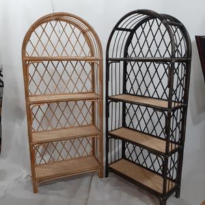 Wholesale cheapest 100% Natural Rattan Bookcase for living room decoration Handmade in Vietnam - Product Image 2