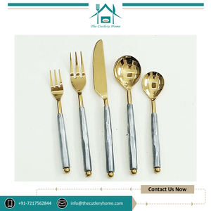 Precio de mercado razonable Uso de fiesta y boda de alta calidad Mango vintage sostenible 2 cucharas 2 tenedores y 1 Juego de cubiertos de cuchillo - Product Image 2