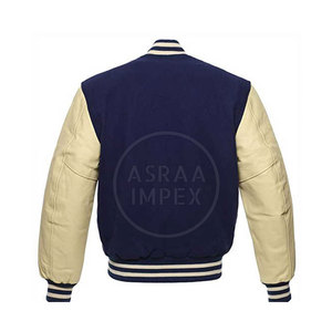 Chaqueta con letras de manga de cuero suave con cuello levantado de primera calidad deportiva e informal para invierno - Product Image 2