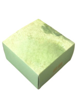 Boîte à gâteau en papier ivoire avantage UV personnalisé taille finition brillante mate moderne stratification mate gaufrage feuille estampage revêtement UV