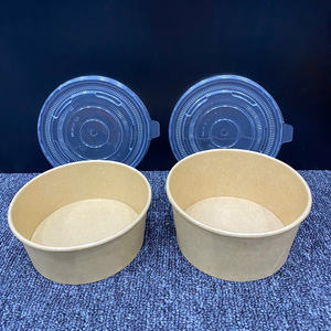 Hot discount 2026 Supplier Kraft Paper Bowl <b>Container</b> <b>Disposable</b> Paper Bowl 500ml 750ml with Lid Eco Friendly <b>Food</b> Salad Packing - Product Image 3