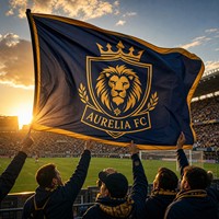 Drapeaux de club de football personnalisés, impressions numériques personnalisées, polyester imperméable avec protection UV et couleurs vives