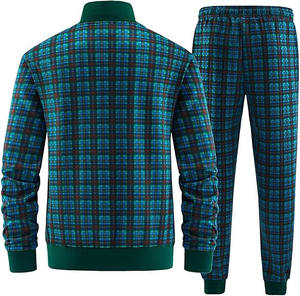 Precio asequible, la mejor calidad, chándal para correr para caballero, chándales sublimados a cuadros para hombre, chándales de moda para hombre - Product Image 2