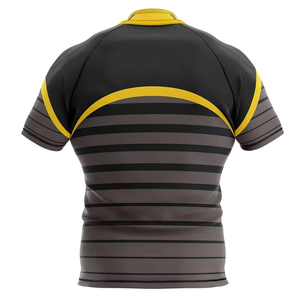 Cómodo diseñe su propio logotipo Camiseta de rugby de media manga Venta caliente Cómodo Hombres Rugby Jersey Camisetas Tops Servicio OEM - Product Image 4