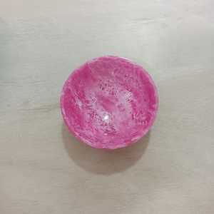 Haute qualité luxe élégant Style américain résine fil bol haut poli Technique fête salade fruits bol rose vert couleur Table - Product Image 4