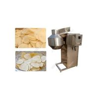 Machine à trancher les légumes et les pommes de terre semi-automatique motorisée industrielle, capacité de 100 kg/h, multi-tension, haute performance, garantie 1 an