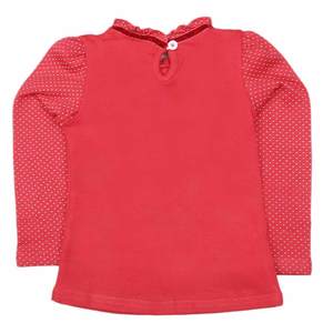 เสื้อยืดแขนยาวเด็กผู้หญิง - สีน้ำตาลแดง - Product Image 3