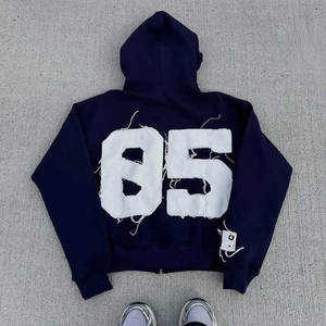 เสื้อฮู้ดผู้ชายผ้าคอตตอนผสมพิมพ์ลายปักโลโก้ - Product Image 3