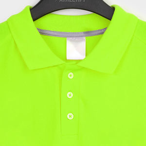Camiseta Polo de Manga Corta Informal para Hombre, Color Verde Fluorescente, Cómoda y Transpirable, Diseño Personalizado, Prenda de Algodón Orgánico Puro. - Product Image 3