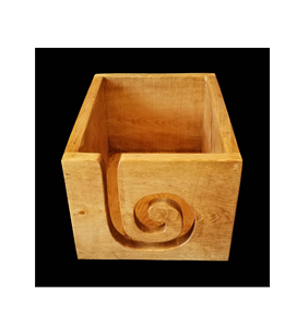 Tazón de hilo de madera hecho a mano de diseño superior, soporte de ganchillo, regalos, pieza de exhibición, nueva llegada, diseño de lujo, aspecto más atractivo, precio barato - Product Image 2