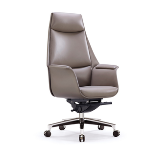 เก้าอี้สำนักงานหนัง PU มีพนักพิงศีรษะปรับได้โครงโลหะทันสมัยสำหรับผู้บริหารเก้าอี้มีพนักพิงศีรษะแบบปรับได้ตามหลักสรีรศาสตร์ - Product Image 5