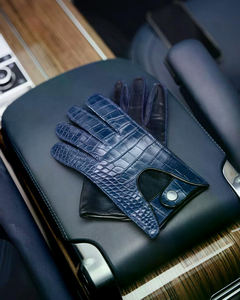 Gants de conduite en cuir de chèvre confortables et ajustés, vente chaude, logo personnalisé, nouveau design d'hiver avec cuir véritable - Product Image 2