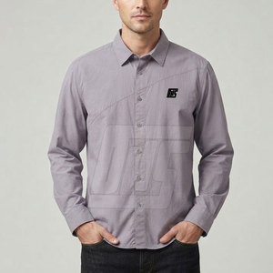Camisa informal premium para hombre, de algodón ligero, con botones, manga larga, a la moda, transpirable, para salidas de verano - Product Image 3