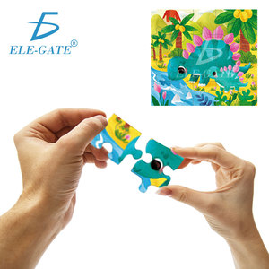 Puzzle di Dinosauri di Alta Qualità 6-in-1 da 120 Pezzi per Bambini, Design Personalizzato per Età 2-4 Anni, Logo Personalizzabile in Cartone per l'Apprendimento - Product Image 2