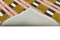 100% New Zealand Wool Hand Tufted Modern Embroidered Loop Pile Non-Slip Stain Resistant Washable Pink/Orange Customized Sizes