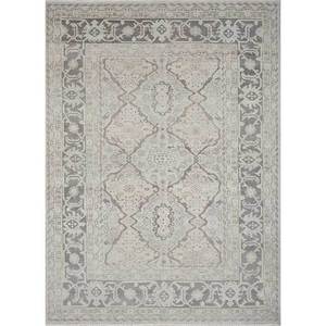 Alfombras de Lana Anudadas a Mano Erbe, Gris y Negro, Estilo Boho, con Medallones Abstractos y Patrones Rectangulares para el Hogar, Sala de Estar, Pasillo, Enlp-09 - Product Image 1