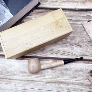 Pipa de Fumar de Madera de Estilo Moderno, Tipo Curvado, Reutilizable, Ecológica, Tallada a Mano, Duradera, para Amantes del Tabaco y Coleccionistas - Product Image 5